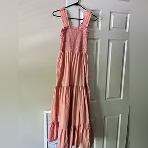 Pink maxi / smocked Abercrombie dress